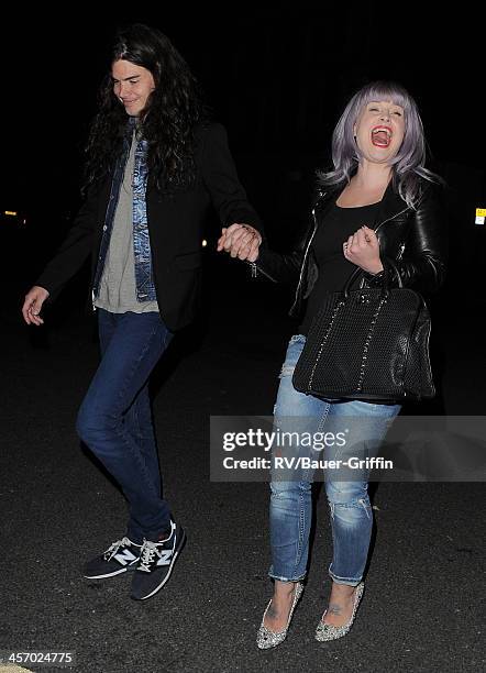 Matthew Mosshart and Kelly Osbourne are seen in Primrose Hill on September 15, 2013 in London, United Kingdom.