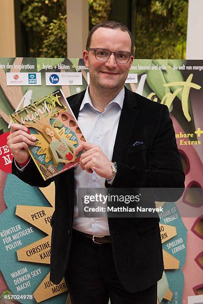 Jens Spahn attends the 'Mindart' magazine launch party at Kulturkaufhaus Dussmann on October 10, 2014 in Berlin, Germany.