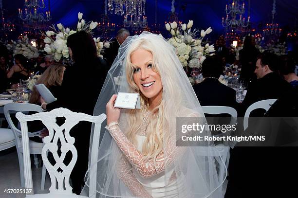 Michaele Schon attends her wedding to Neal Schon at the Palace of Fine Arts on December 15, 2013 in San Francisco, California.