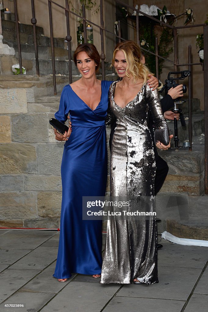 Michelle Hunziker Wedding With Tomaso Trussardi