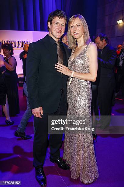 Matthias Steiner and Inge Steiner attend Madeleine at Goldene Henne 2014 on October 10, 2014 in Leipzig, Germany.