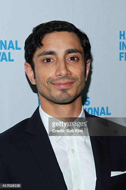 Actor Riz Ahmed attends the "Nightcrawler" premiere during the 2014 Hamptons International Film Festival on October 10, 2014 in East Hampton, New...