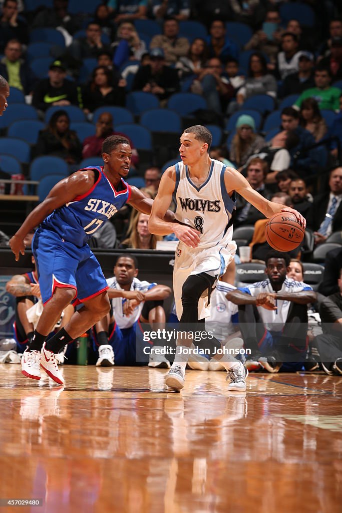 Philadelphia 76ers v Minnesota Timberwolves