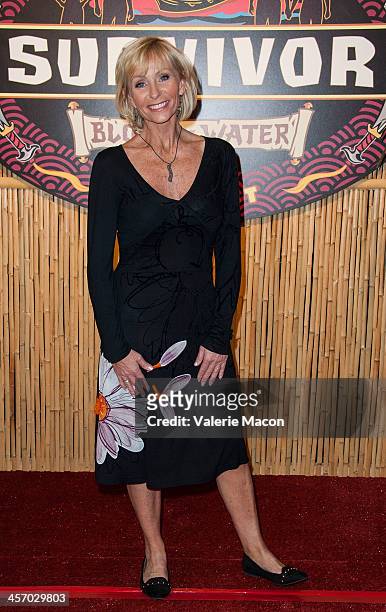 Tina Wesson attends CBS' "Survivor: Blood vs. Water" Season Finale at CBS Television City on December 15, 2013 in Los Angeles, California.