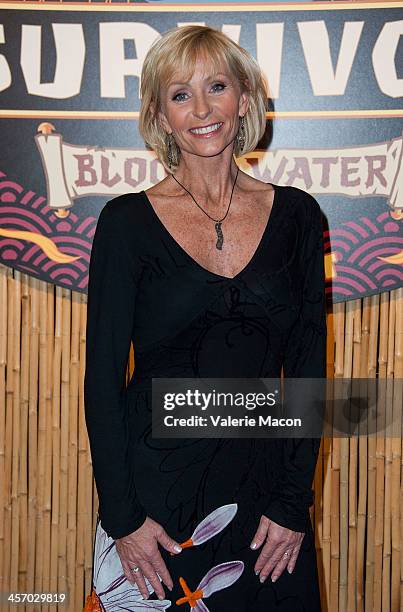 Tina Wesson attends CBS' "Survivor: Blood vs. Water" Season Finale at CBS Television City on December 15, 2013 in Los Angeles, California.