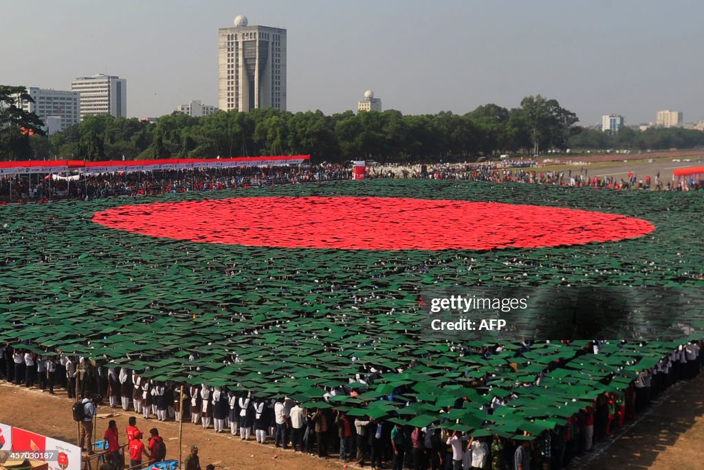 TOPSHOT-BANGLADESH-ANNIVERSARY-VICTORY DAY-FLAG