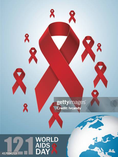 world aids day - make a difference day stock illustrations