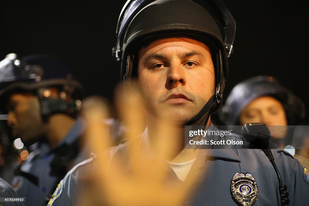 Ferguson Protests Continue Two Months After Police Shooting Of Michael Brown