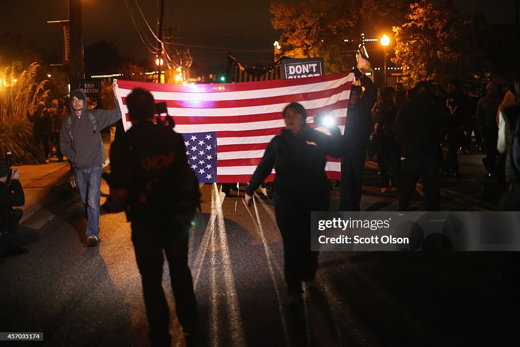 Ferguson Protests Continue Two Months After Police Shooting Of Michael Brown
