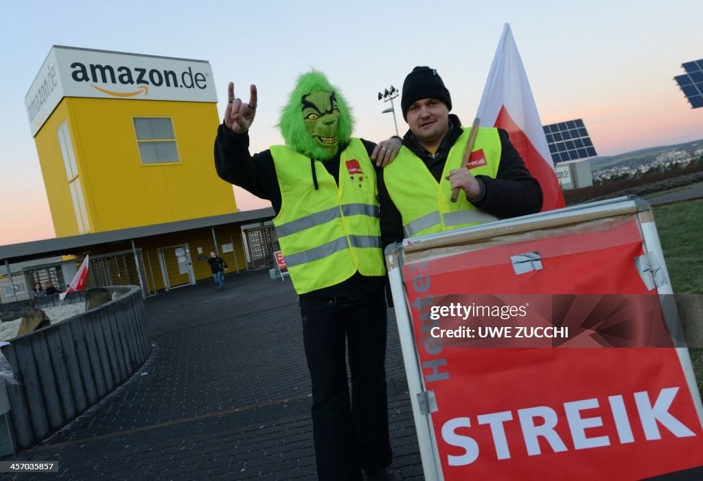 GERMANY-STRIKE-RETAIL-INTERNET-COMPANY-AMAZON