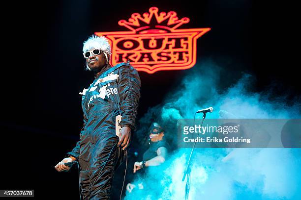 Andre 3000 of Outkast performs during Austin City Limits Music Festival at Zilker Park on October 10, 2014 in Austin, Texas.