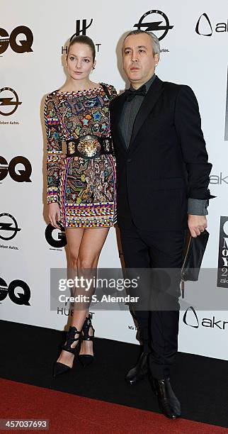 Eniko Mihalik and Murat Turkili attend the GQ Turkey Men of the Year awards at Four Seasons Bosphorus Hotel on December 11, 2013 in Istanbul, Turkey.