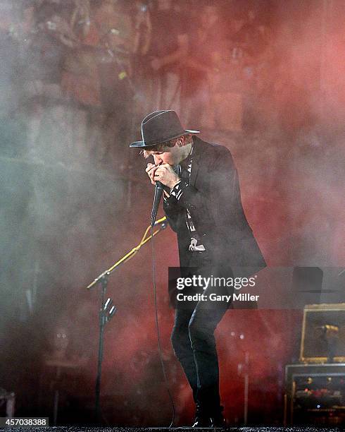 Beck performs during Austin City Limits Music Festival at Zilker Park on October 10, 2014 in Austin, Texas.