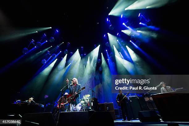 Tom Petty of Tom Petty And The Heartbreakers performs onstage at The Forum on October 10, 2014 in Inglewood, California.