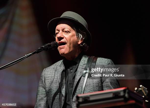 Scott Thurston of Tom Petty And The Heartbreakers performs onstage at The Forum on October 10, 2014 in Inglewood, California.