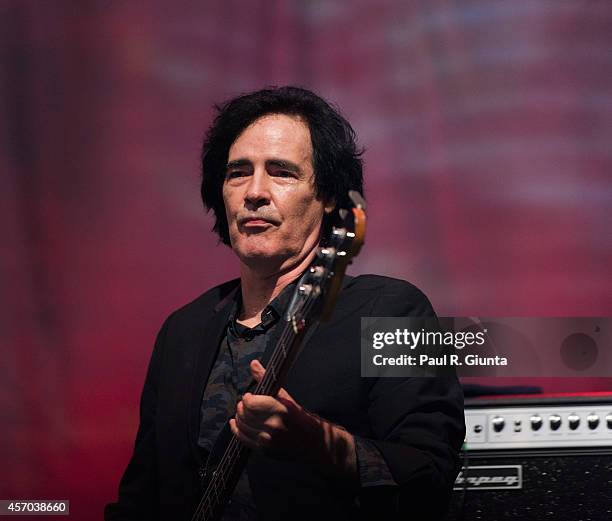 Ron Blair of Tom Petty And The Heartbreakers performs onstage at The Forum on October 10, 2014 in Inglewood, California.