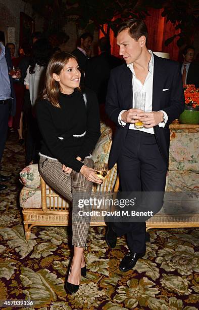 Dasha Zhukova and Dave Clark attend the book launch party for "How Google Works" by Eric Schmidt and Jonathan Rosenberg, hosted by Jamie Reuben, at...
