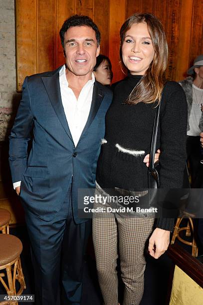Andre Balazs and Dasha Zhukova attend the book launch party for "How Google Works" by Eric Schmidt and Jonathan Rosenberg, hosted by Jamie Reuben, at...