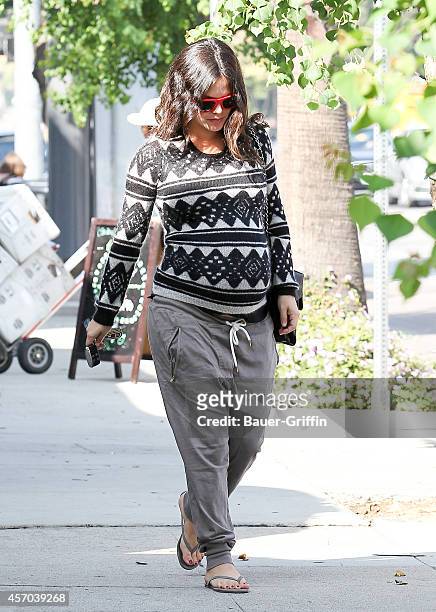 Rachel Bilson is seen on October 10, 2014 in Los Angeles, California.