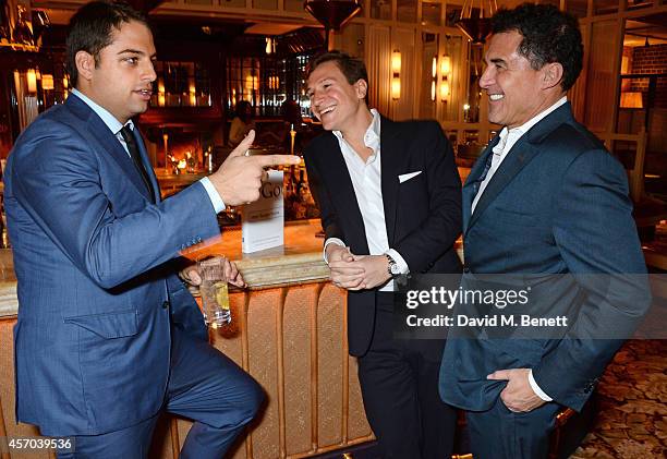 Jamie Reuben, Dave Clark and Andre Balazs attend the book launch party for "How Google Works" by Eric Schmidt and Jonathan Rosenberg, hosted by Jamie...