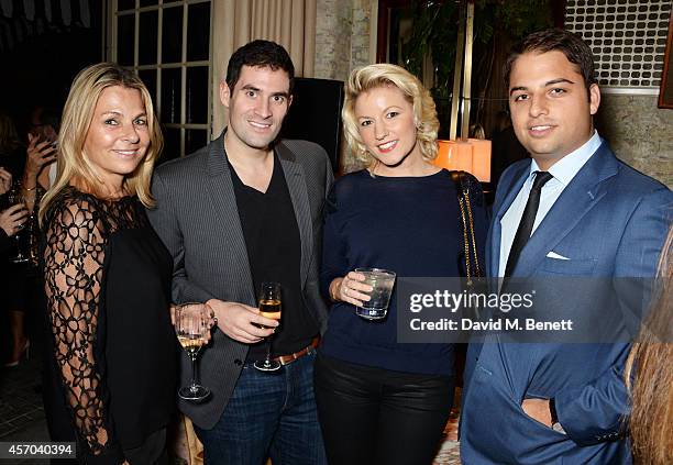 Debra Reuben, Zafar Rushdie, Natalie Coyle and Jamie Reuben attend the book launch party for "How Google Works" by Eric Schmidt and Jonathan...