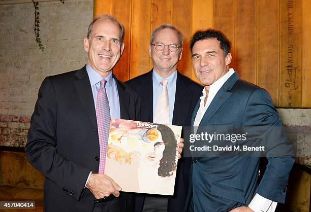 Jonathan Rosenberg, Eric Schmidt and Andre Balazs attend the book launch party for "How Google Works" by Eric Schmidt and Jonathan Rosenberg, hosted...