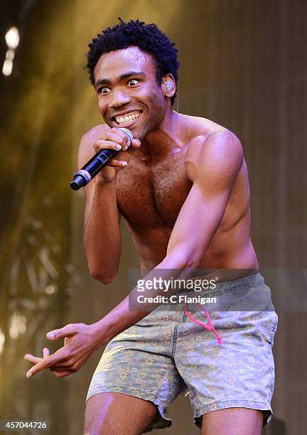 Childish Gambino aka Donald Glover performs during the 2014 Austin City Limits Music Festival at Zilker Park on October 10, 2014 in Austin, Texas.