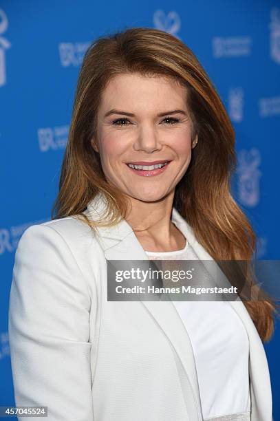 Actress Silke Popp attends the BR 50 year anniversary gala at Bavaria Filmstadt Geiselgasteig on October 10, 2014 in Munich, Germany.