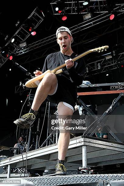 Jack Antonoff of Bleachers performs during the first day of the second weekend of the Austin City Limits Music Festival at Zilker Park on October 10,...