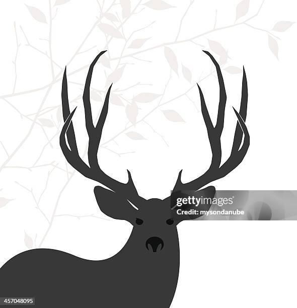 deer background - buck stock illustrations