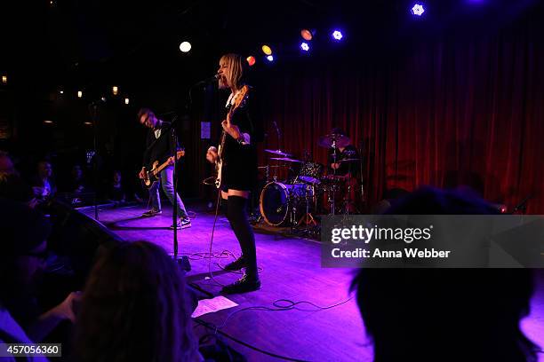 The Muffs perform during the CBGB Music & Film Festival 2014 - The Muffs & Upset at The Bell House on October 10, 2014 in Brooklyn, New York.