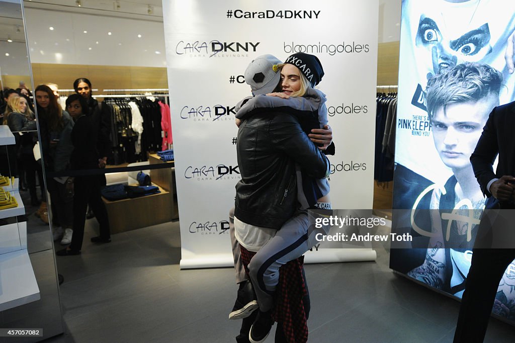 Cara Delevingne For DKNY Launch At Bloomingdale's