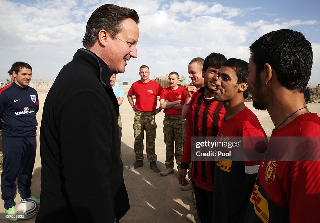 David Cameron Visits Troops In Afghanistan