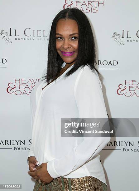 Singer Samantha Mumba attends the Heaven and Earth Oasis Charity fundraiser at Il Cielo on October 11, 2014 in Beverly Hills, California.