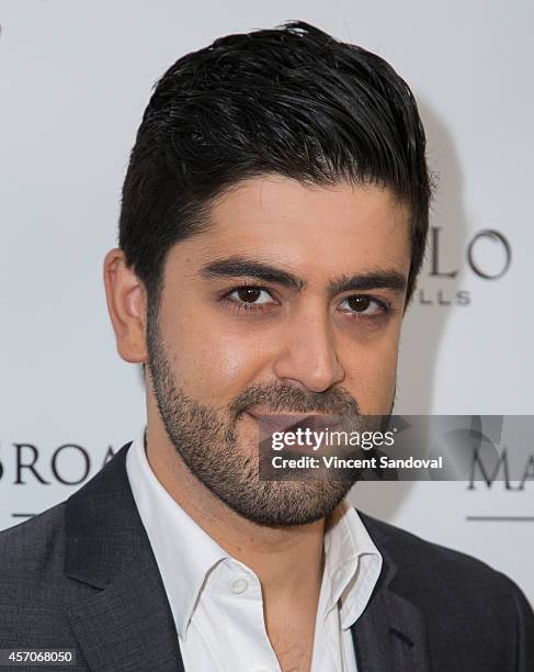 Actor Beejan Land attends the Heaven and Earth Oasis Charity fundraiser at Il Cielo on October 11, 2014 in Beverly Hills, California.