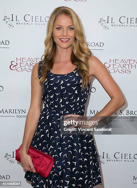 Actress Ellen Hollman attends the Heaven and Earth Oasis Charity fundraiser at Il Cielo on October 11, 2014 in Beverly Hills, California.