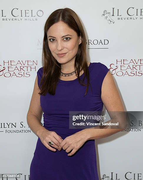 Actress Kate Kelton attends the Heaven and Earth Oasis Charity fundraiser at Il Cielo on October 11, 2014 in Beverly Hills, California.