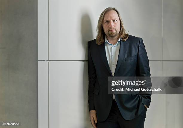 Anton Hofreiter, head of the Green Party faction in the German Bundestag, poses during a portrait session on December 16, 2013 in Berlin, Germany.