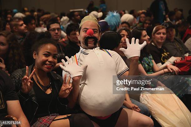 General view of atmosphere at the Cartoon Network Super Panel: CN Anything at New York Comic Con 2014 at Jacob Javitz Center on October 11, 2014 in...
