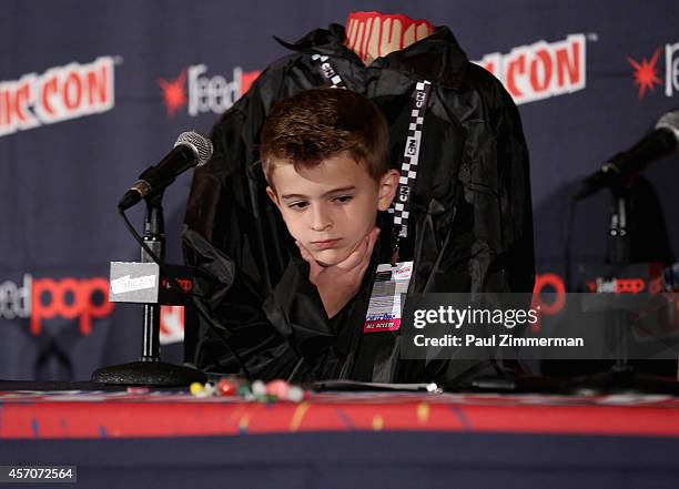 Collin Dean attends the Cartoon Network Super Panel: CN Anything at New York Comic Con 2014 at Jacob Javitz Center on October 11, 2014 in New York...