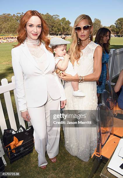 Actress Christina Hendricks and designer Rachel Zoe attend the Fifth-Annual Veuve Clicquot Polo Classic at Will Rogers State Historic Park on October...