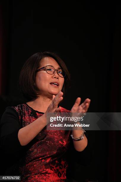 Executive Vice President of Science Programs at The Kavli Foundation Miyoung Chune speaks during the New Yorker Festival 2014 - Map Of Your Brain...