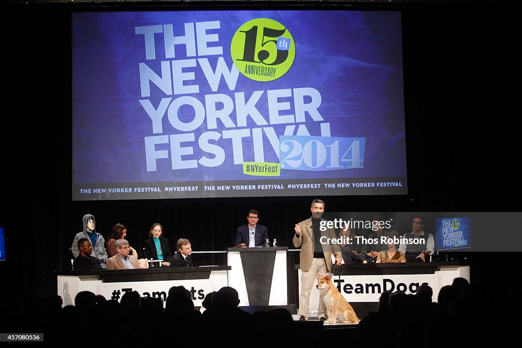 The New Yorker Festival 2014 - You, The Jury: Cats Vs. Dogs with Anthony Lane, Jesse Eisenberg, Jill Abramson, and Others, Moderated by David Remnick