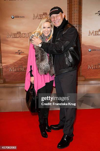 Patricia Schulz and Axel Schulz attends 'The Physician' German Premiere on December 16, 2013 in Berlin, Germany.