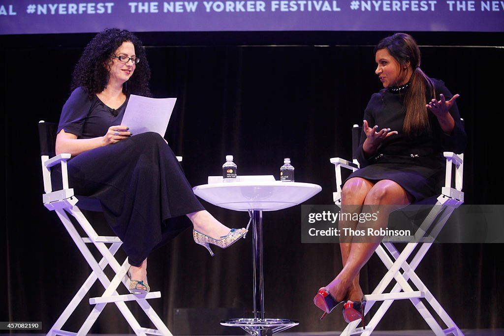 The New Yorker Festival 2014 - Mindy Kaling In Conversation With Emily Nussbaum