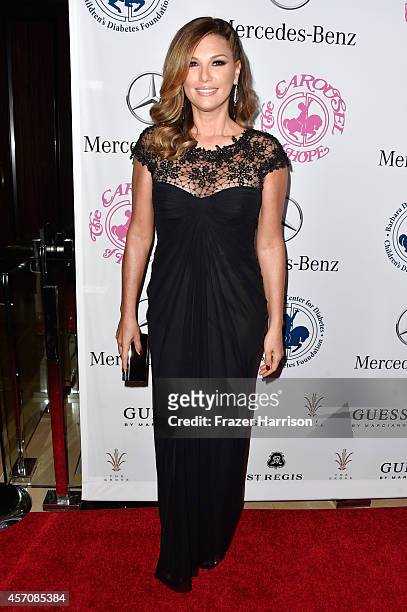 Personality Daisy Fuentes attends the 2014 Carousel of Hope Ball presented by Mercedes-Benz at The Beverly Hilton Hotel on October 11, 2014 in...