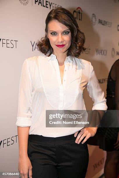 Lauren Cohan attends the 2nd Annual Paleyfest New York Presents: "The Walking Dead" at Paley Center For Media on October 11, 2014 in New York, New...