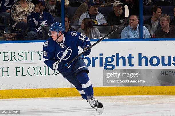 Ondrej Palat of the Tampa Bay Lightning skates against the Ottawa Senators at the Tampa Bay Times Forum on December 5, 2013 in Tampa, Florida.