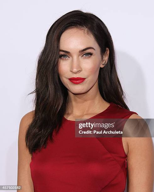 Actress Megan Fox attends Ferrari's 60th Anniversary In The USA Gala at the Wallis Annenberg Center for the Performing Arts on October 11, 2014 in...