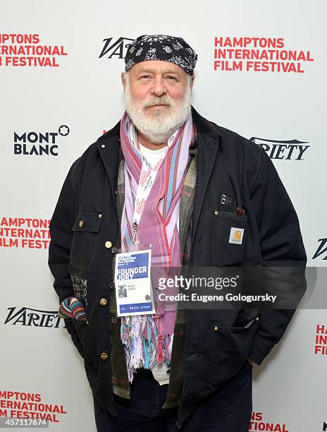 Photographer Bruce Weber attends Variety's 10 Actors To Watch Brunch with Hilary Swank during the 2014 Hamptons International Film Festival on...